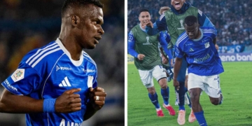 millonarios darwin quintero gol sudamericana boston river