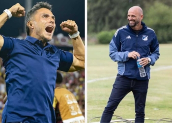 lucas gonzalez millonarios nuevo director tecnico dt entrenador salida fabian bustos argentino universitario deportes lima tolima ibague campin bogota hernan torres alberto gamero david gonzalez entrenadores contrataciones contratados refuerzos fichajes futbol profesional colombiano fpc liga betplay dimayor ariel michaloutsos dirigentes dirigencia duenos equipo enrique camacho presidente gustavo serpa