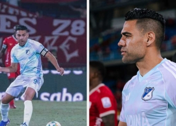 radamel falcao garcia lesion millonarios america duro golpe cabeza fractura partido clasico pascual guerrero cali ambulancia clinica futbol profesional colombiano fpc liga betplay dimayor