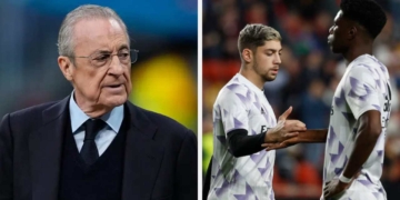 real madrid pelea jugadores federico valverde aurelian tchoameni vestuario camerino golpes valdebebas futbol florentino perez saca equipo presidente venta jugadores precio futbol espanol espana