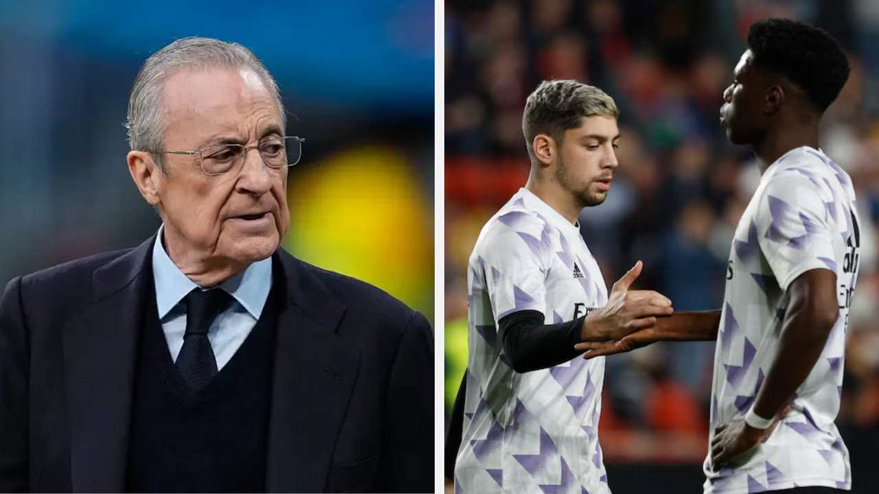 real madrid pelea jugadores federico valverde aurelian tchoameni vestuario camerino golpes valdebebas futbol florentino perez saca equipo presidente venta jugadores precio futbol espanol espana