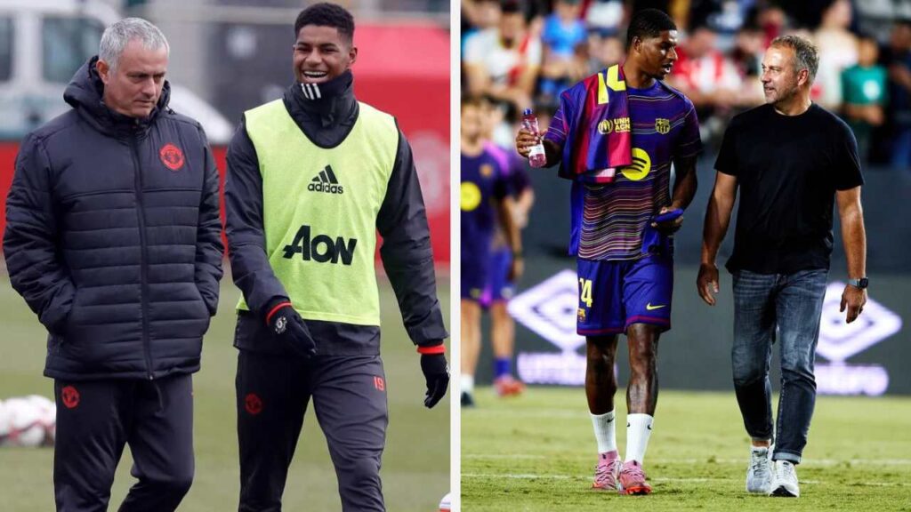 jose mourinho fichaje marcus rashford delantero barcelona lo tuvo premier league manchester united inglaterra director tecnico hansi flick real madrid