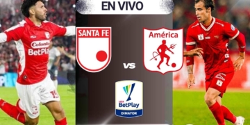independiente santafe vs america donde ver hoy vivo online plataformas streaming transmision transmisiones emision emisiones app aplicaciones canal canales tv television en directo senal abierta youtube futbol gratis paginas web sitios internet a que hora juegan horarios países donde pasan como ver futbol profesional colombiano fpc liga betplay dimayor playoffs cuartos final campin bogota win