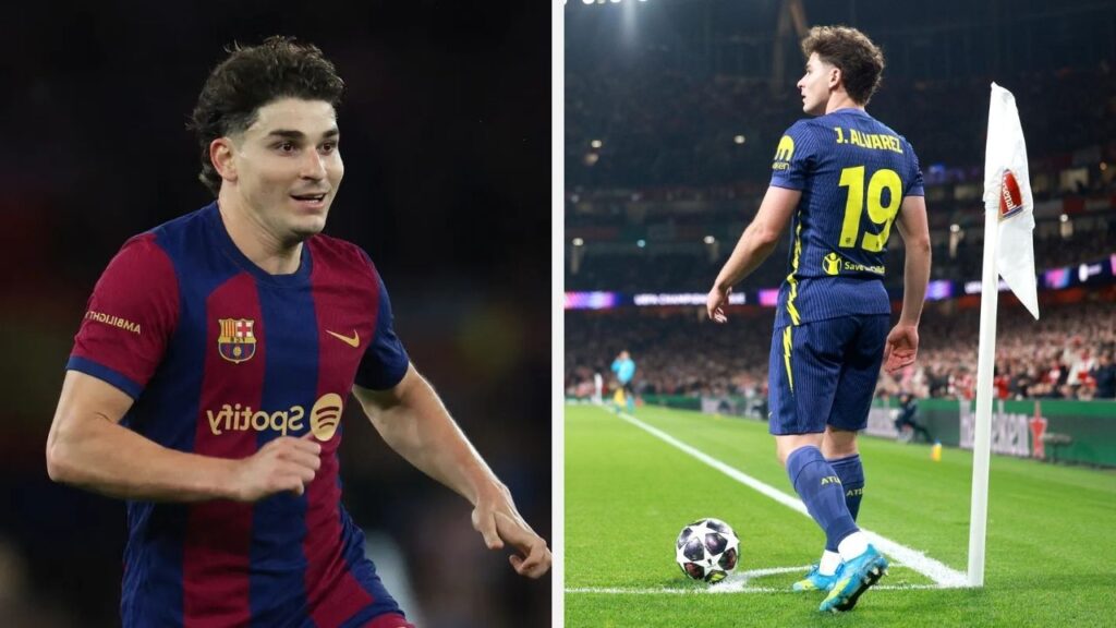 julian alvarez barcelona barça mercado fichajes transferencias verano europa 2026 liga espanola espana premier league inglaterra futbol ingles espanol champions campeones refuerzos contrataciones contratados clausula euros millones ficha contrato transpaso incorporaciones atletico madrid simeone