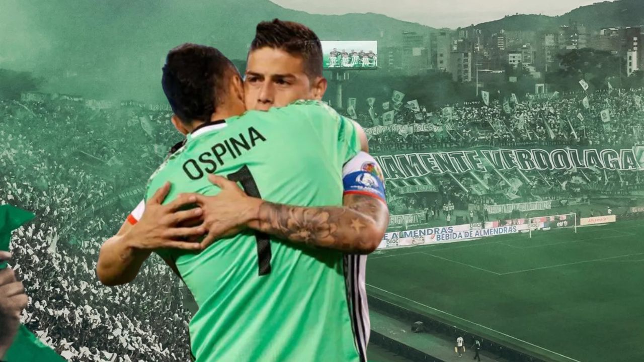 atletico nacional james rodriguez presentacion david ospina despedida atanasio girardot