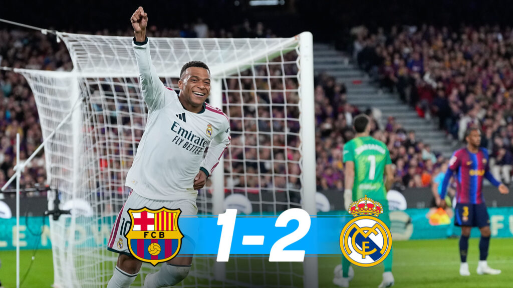 Así queda la clasificación de LaLiga tras el Clásico: el Madrid se pone a tres puntos del Barça